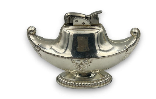 Vintage Ornate Silver Table Lighter