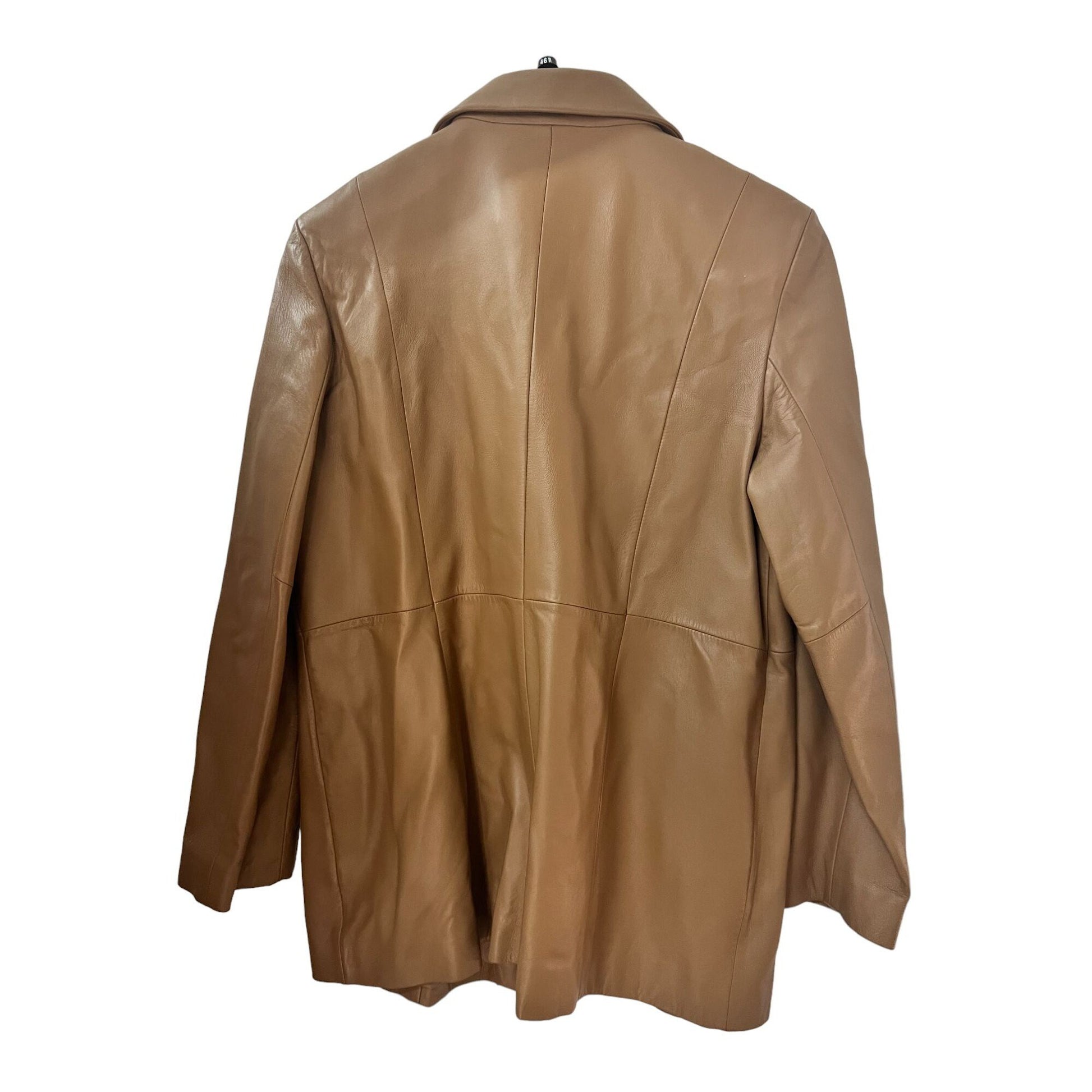 Vintage Women's Tan Leather Jacket