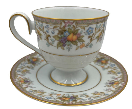 Vintage Floral Tea Cup and Saucer