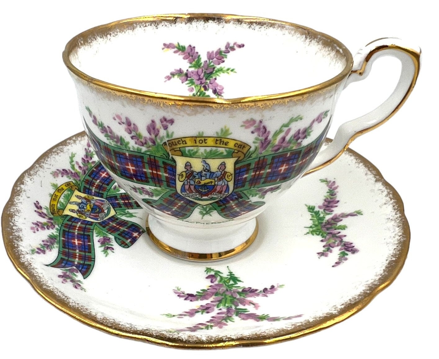 Vintage Floral Tea Cup and Saucer