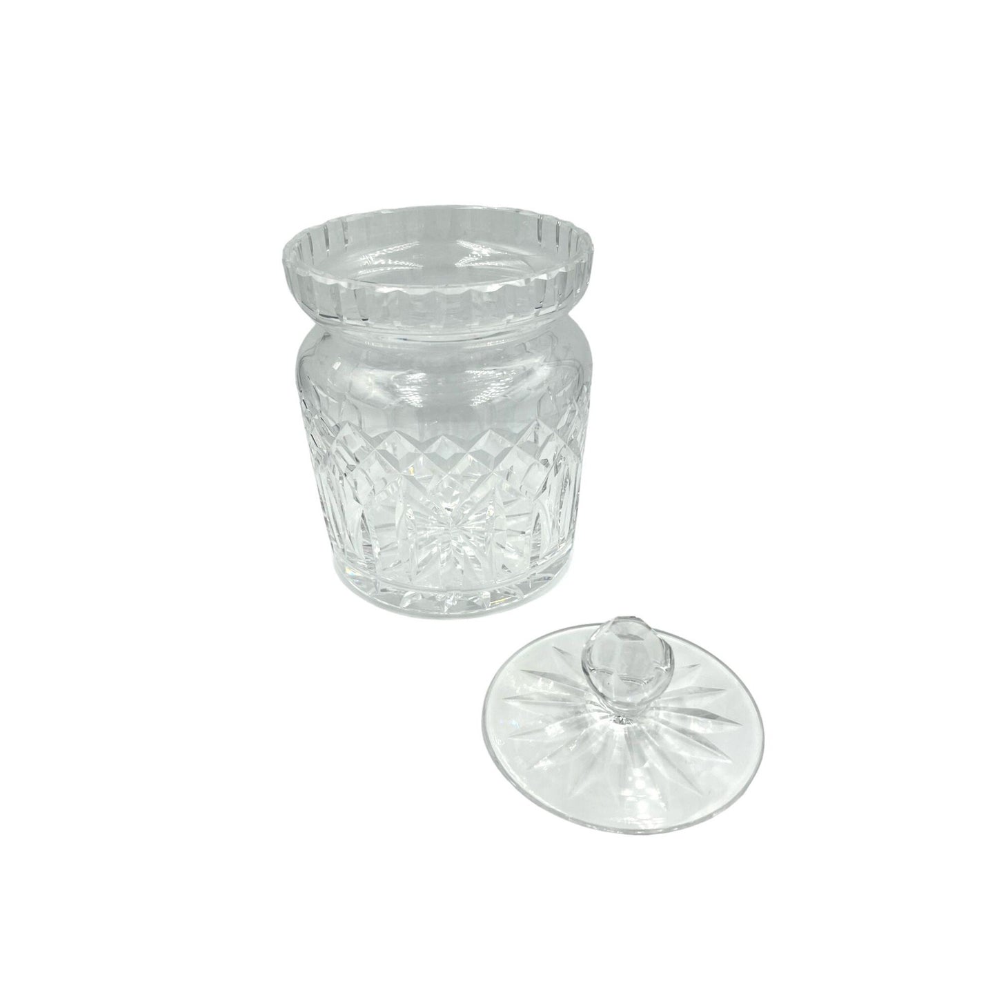 Vintage Hand Cut Crystal Jar with Lid