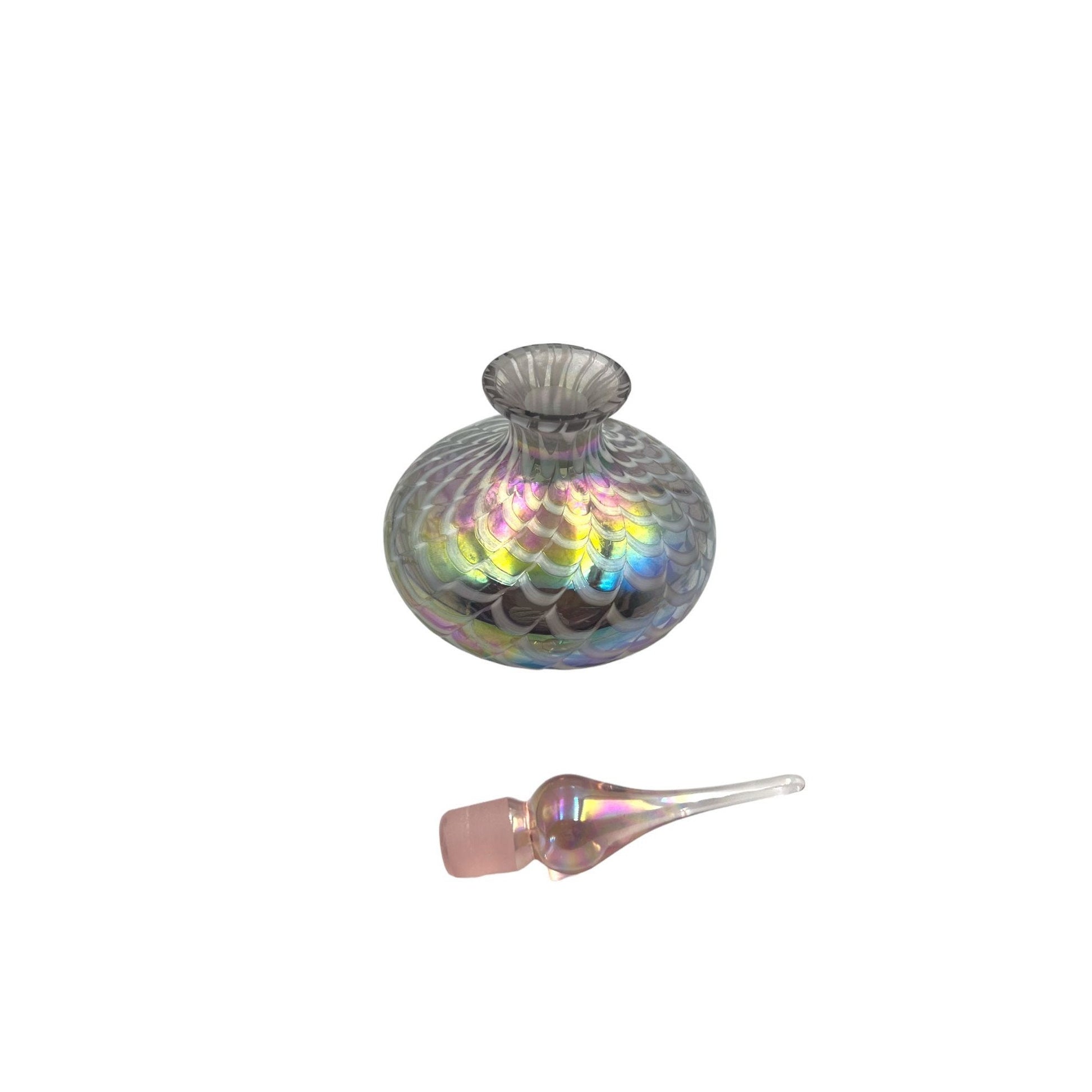 Vintage Iridescent Perfume Decanter Bottle