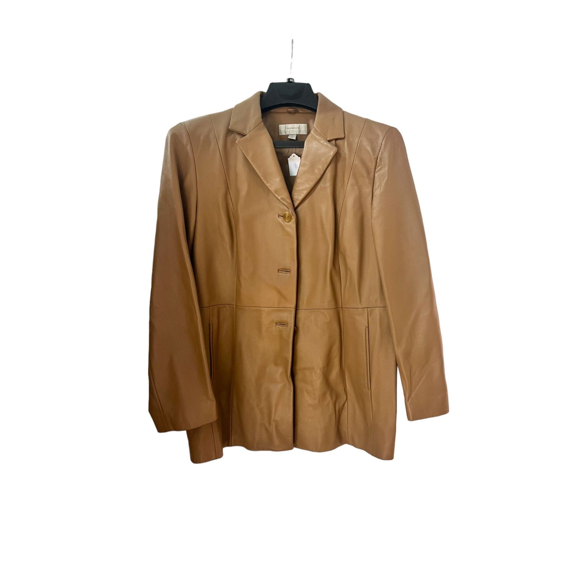 Vintage Women's Tan Leather Jacket