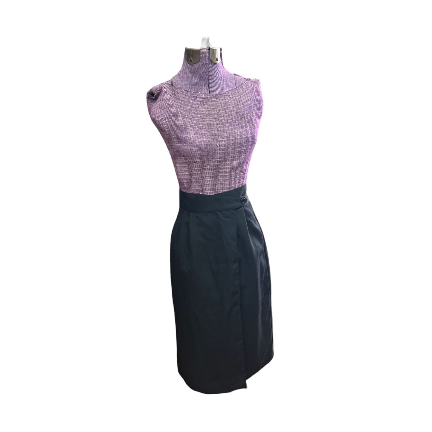 Vintage Black Wrap Skirt