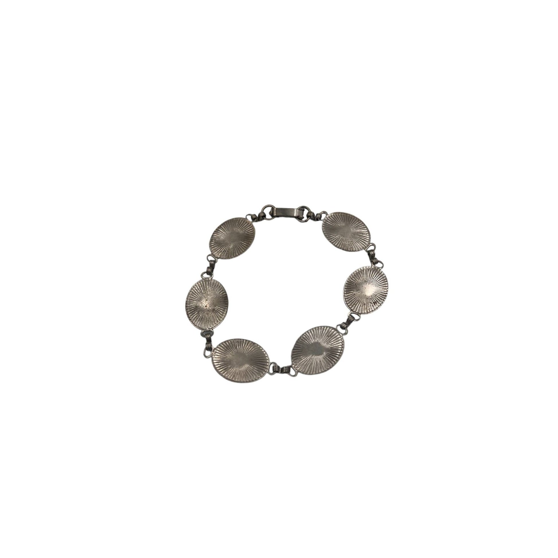 Vintage Silver and Mother of Pearl Bracelet