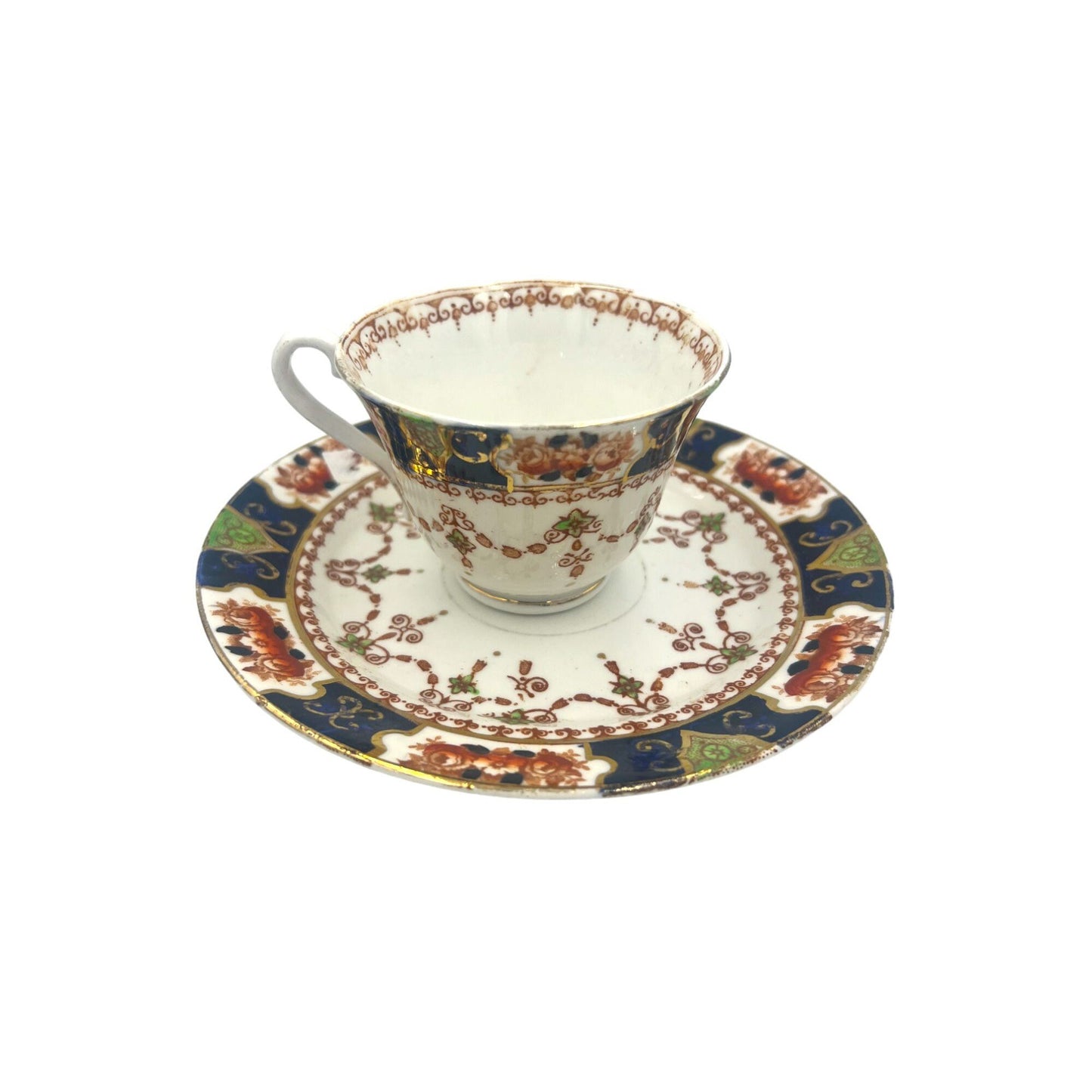 Vintage Ornate Royal Stafford England Tea Cup and Saucer