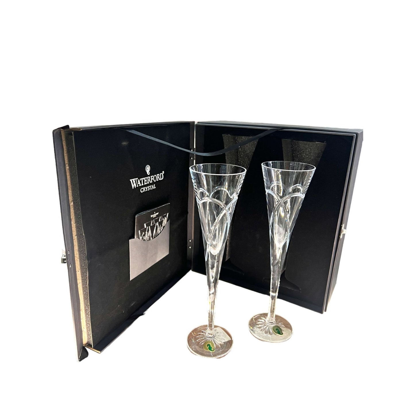 Vintage Waterford Crystal Champagne Wedding Flutes