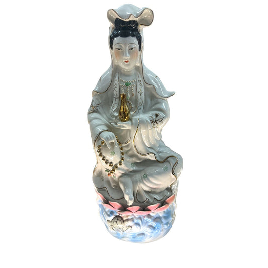 Vintage Geisha Porcelain Figurine Large Maiden Stamped