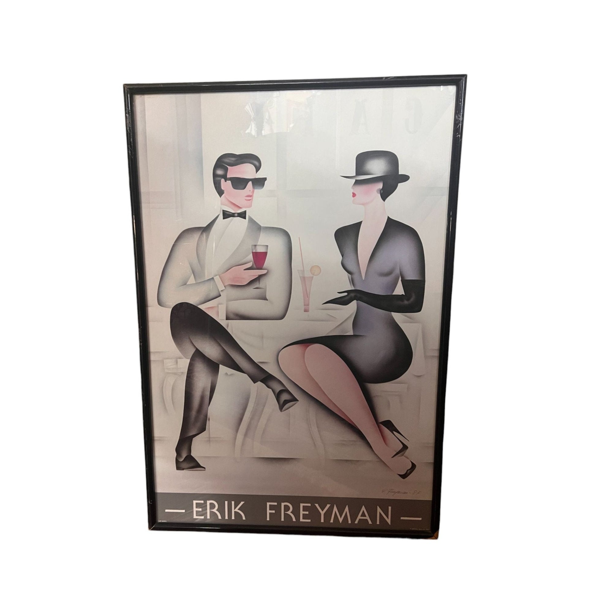 Vintage Erik Freyman Large Framed Print