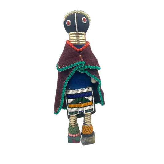 African Initiation Ndebele Doll Hand Crafted Traditional Dress