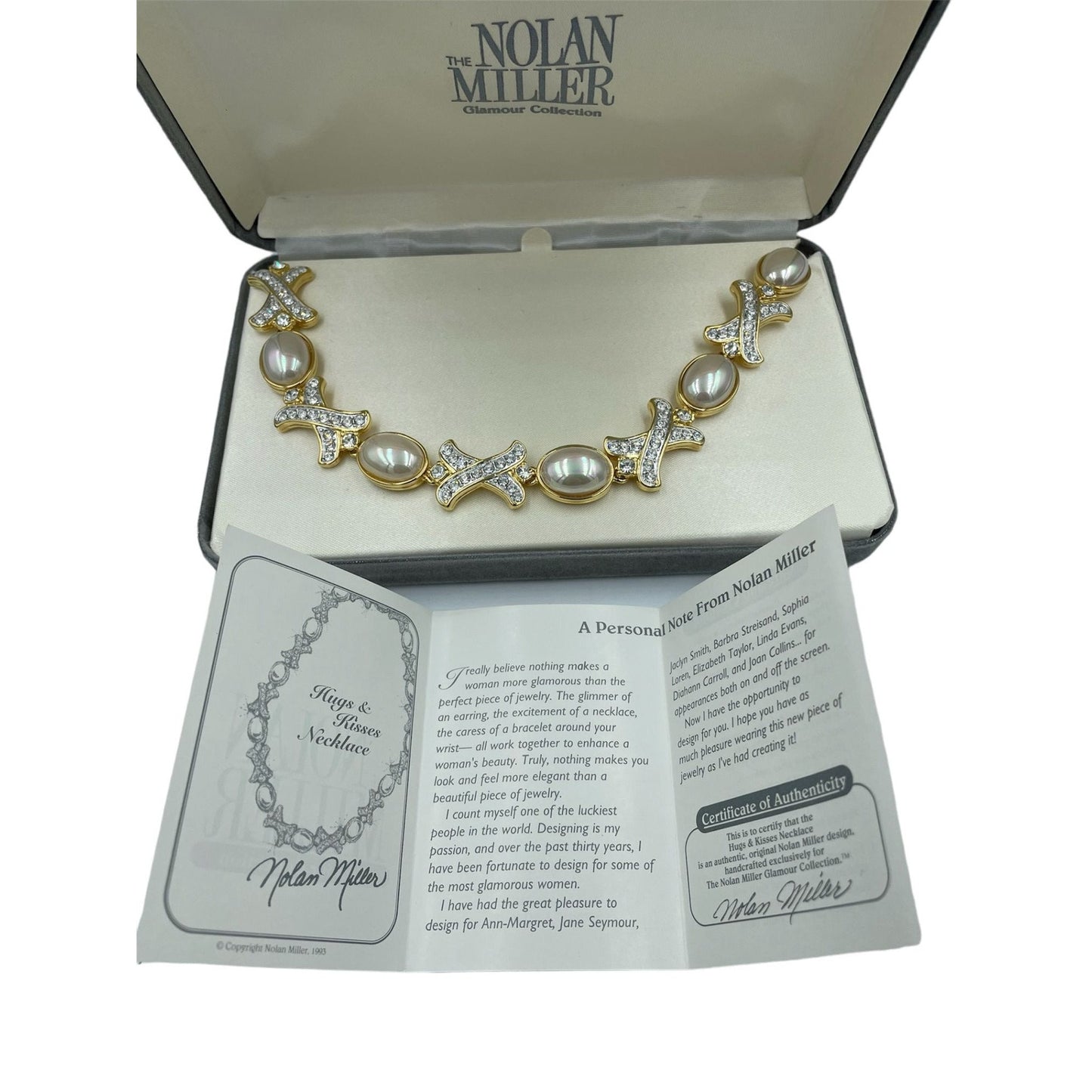 Nolan Miller Glamour Collection Vintage Hugs & Kisses Necklace