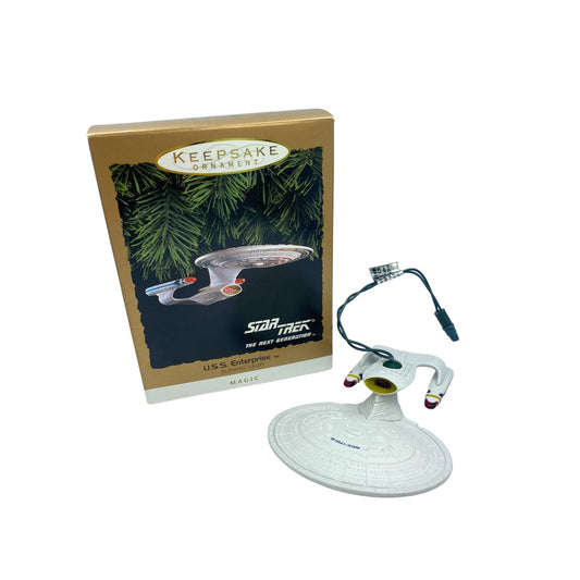 Vintage Hallmark Keepsake Ornament U.S.S. Enterprise Star Trek in Original Box