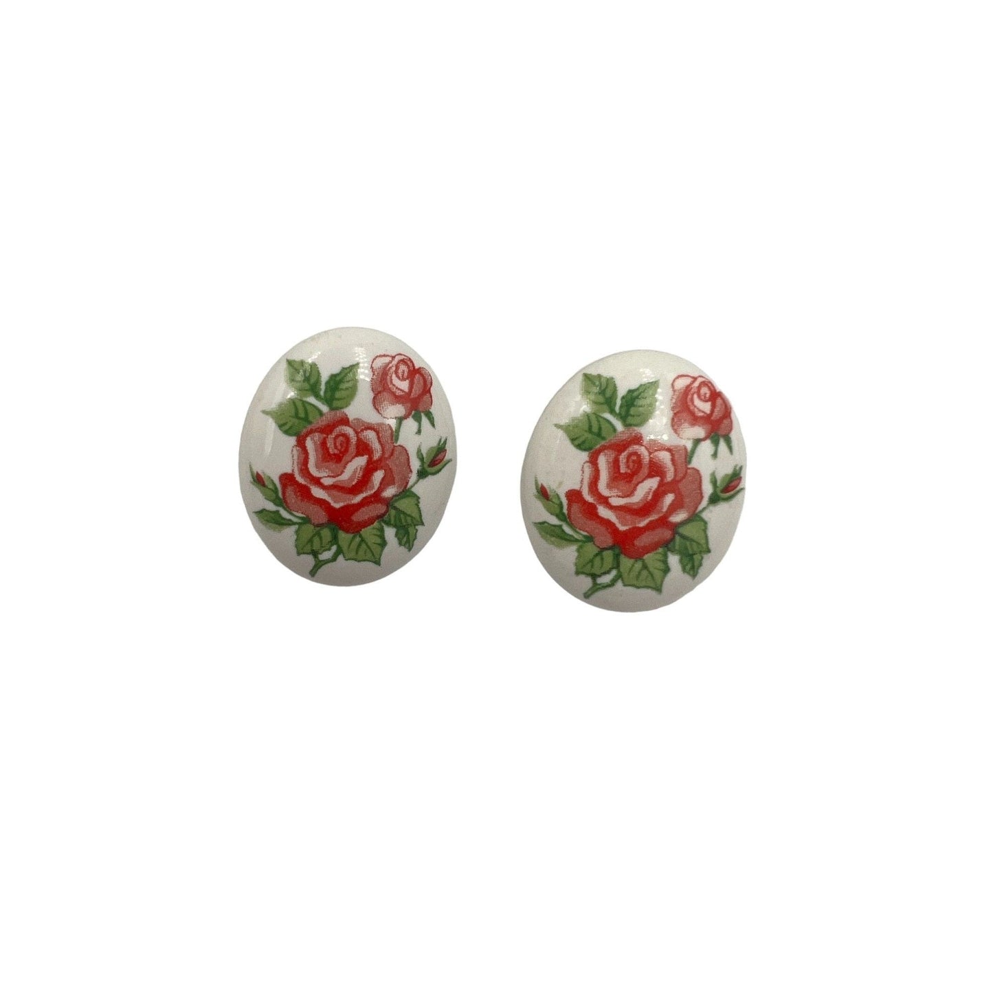 Vintage Mid-Century Floral Earrings