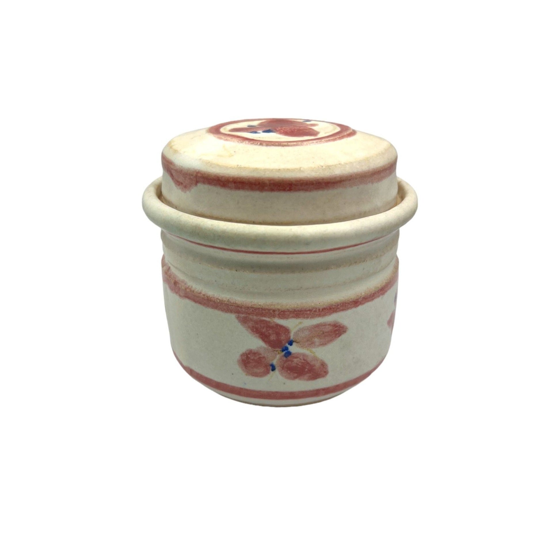 Vintage Floral Ceramic Jar