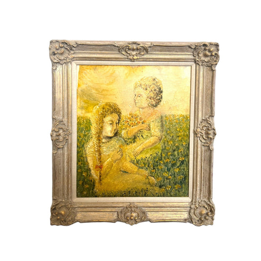 Vintage Oil Painting in the Style of Mario Casini Framed