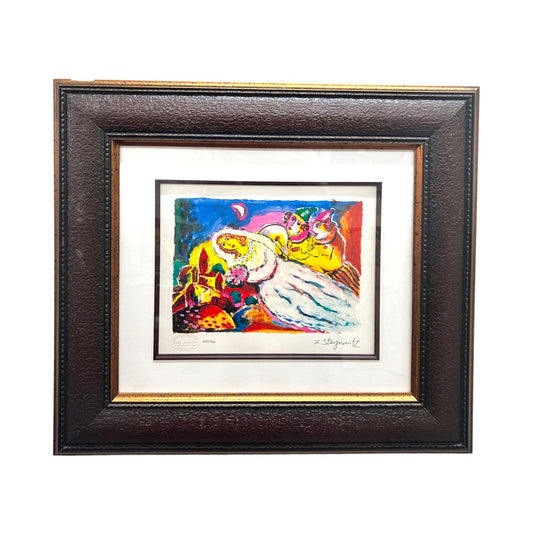 Vintage Zami Steynovitz Framed Seriolithograph