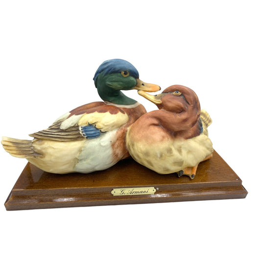 Giuseppe Armani Signed Capodimonte Porcelain Ducks