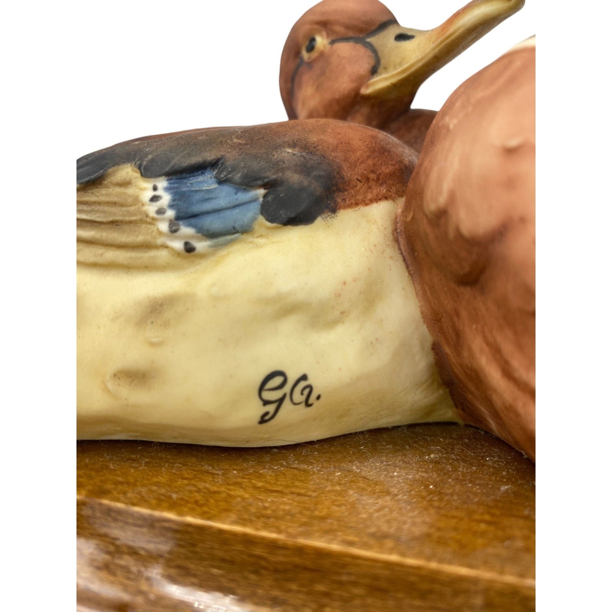 Giuseppe Armani Signed Capodimonte Porcelain Ducks