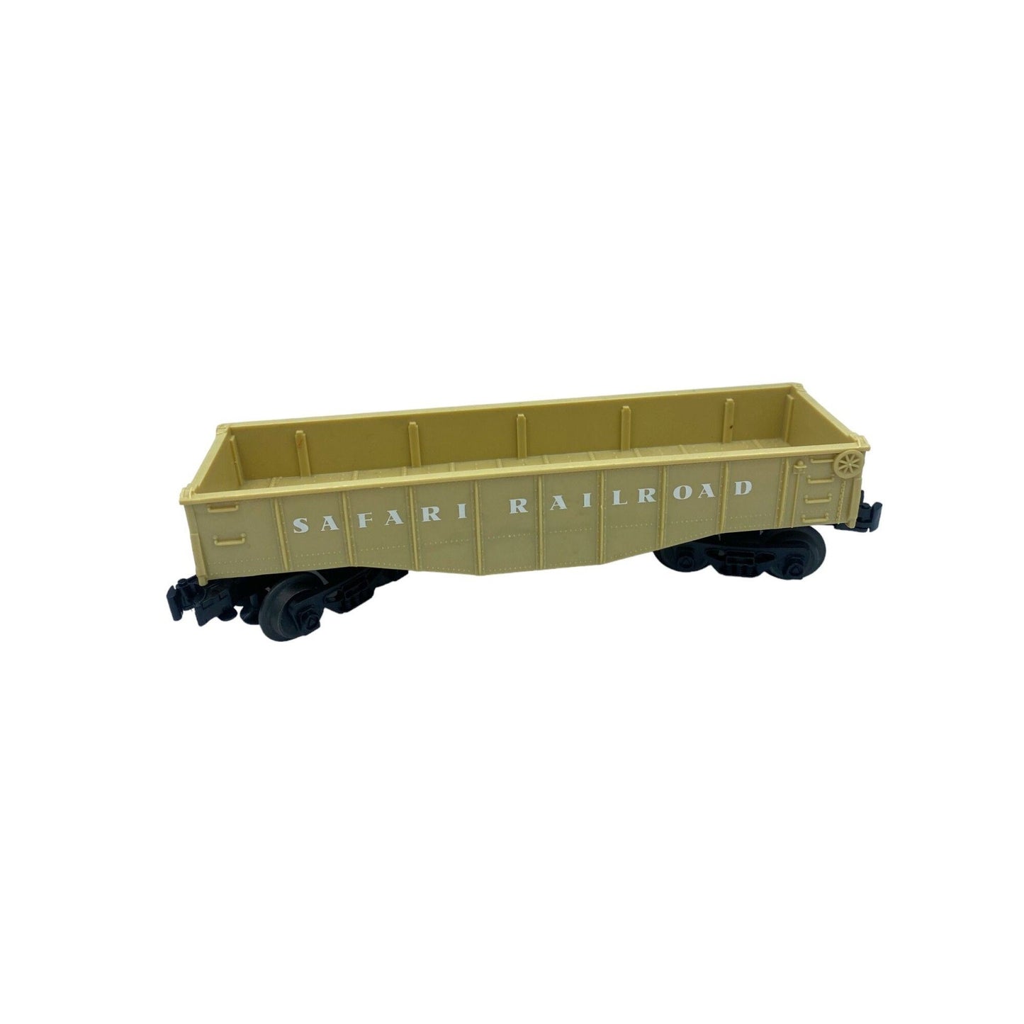 Vintage Lionel O Scale Tan Freight Safari Express Toy Train Car for Rail Road