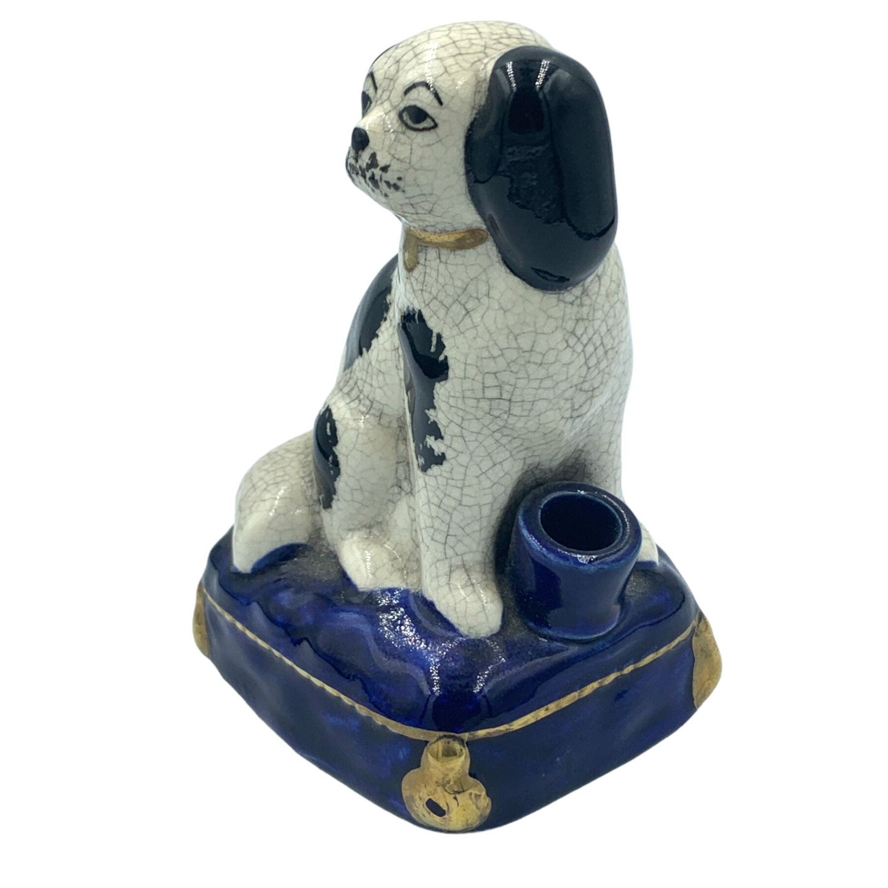 Vintage Fitz & Floyd Staffordshire Dog Pen Holder