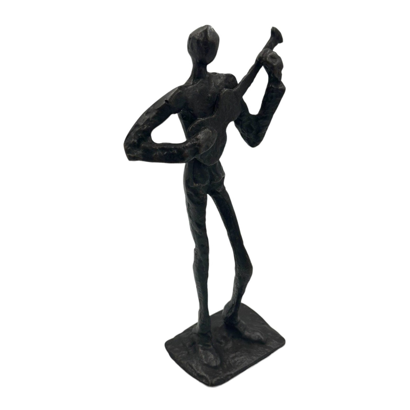 Set of 3 Bronze Cast Musician Art Figurines