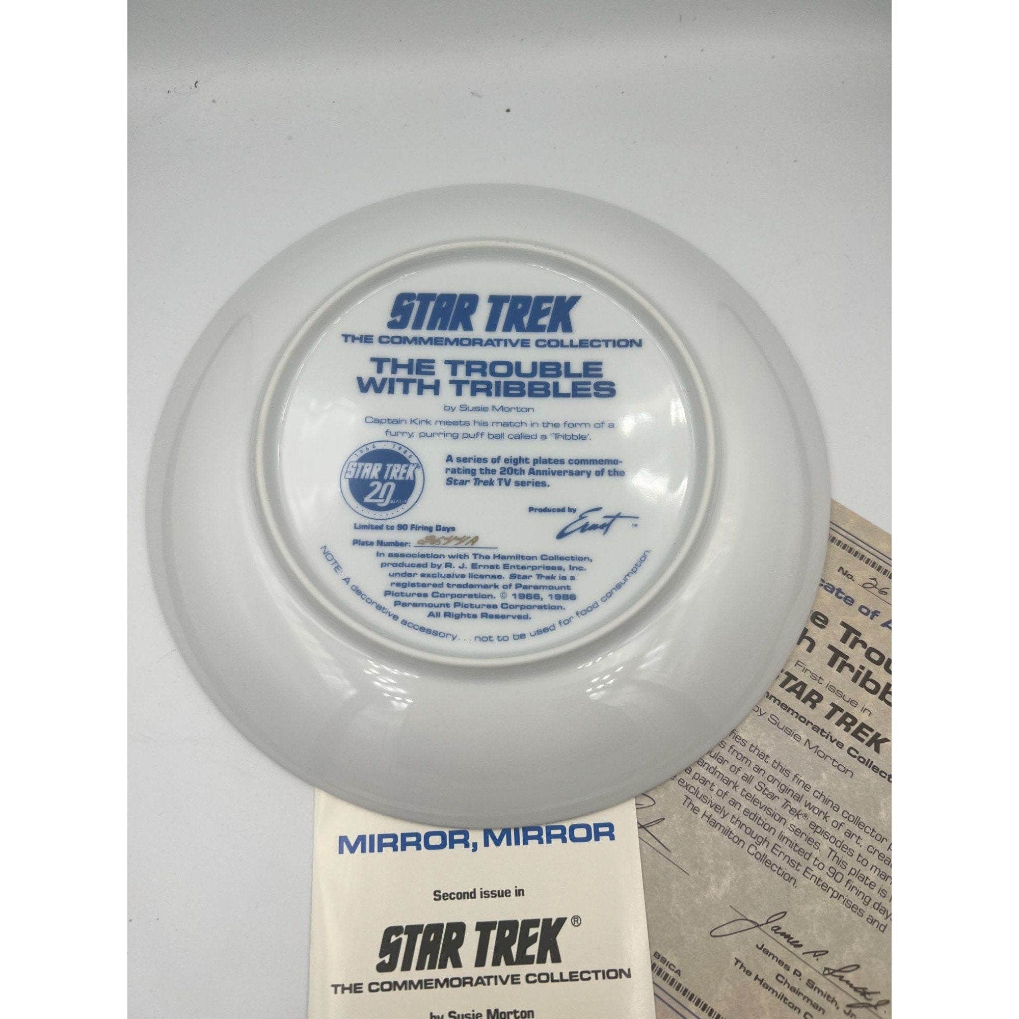 The Trouble With outlet Tribbles Star Trek Plate