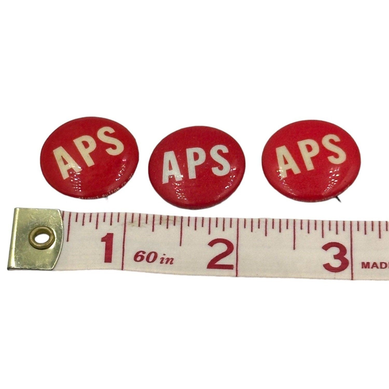 Lot of 3 Vintage APS Pins