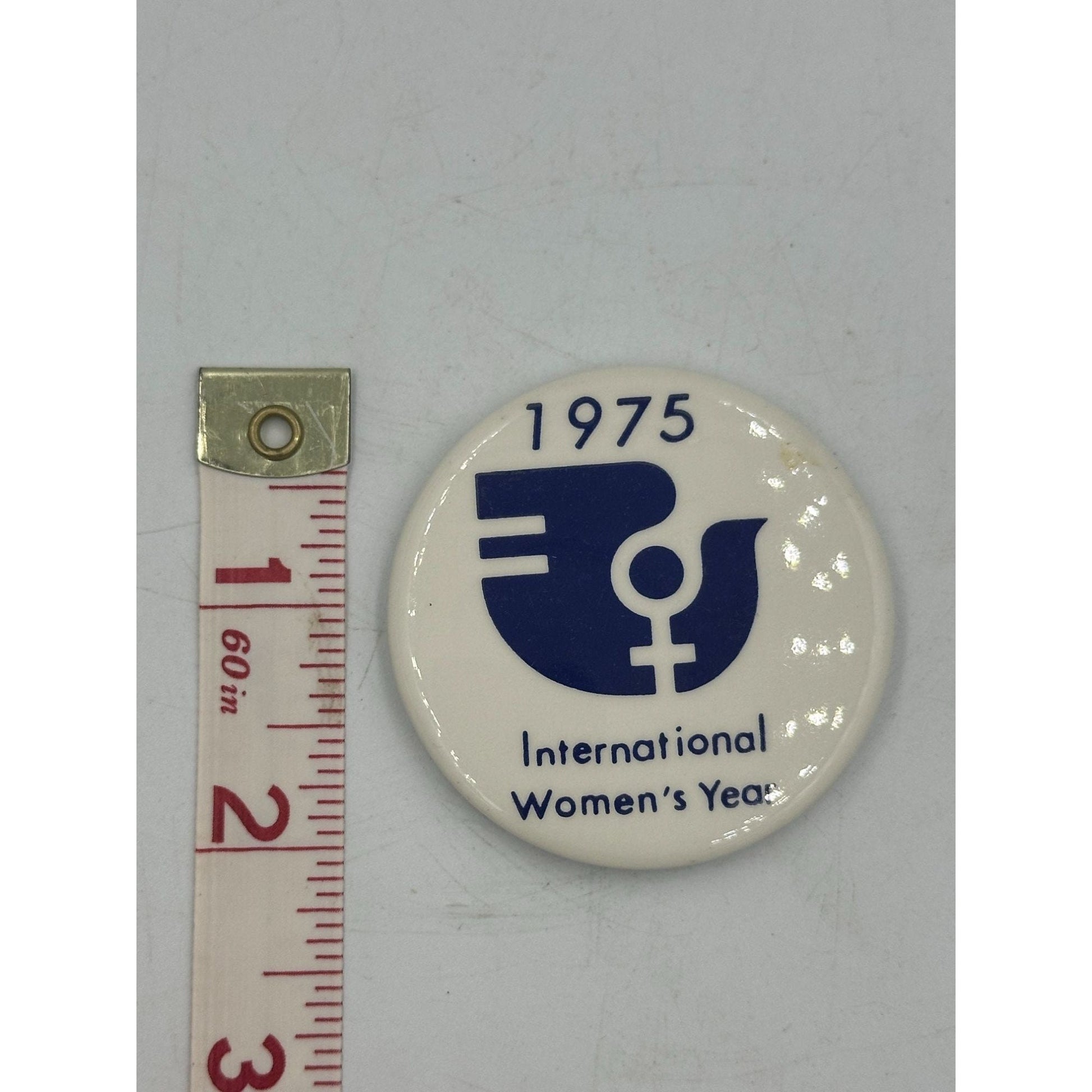 Vintage Feminist Pin International Women's Year 1975