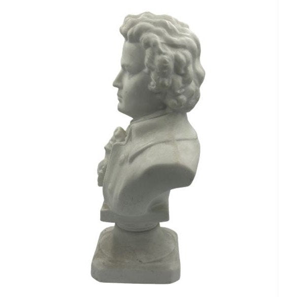 Antique Beethoven and Mozart Porcelain Busts