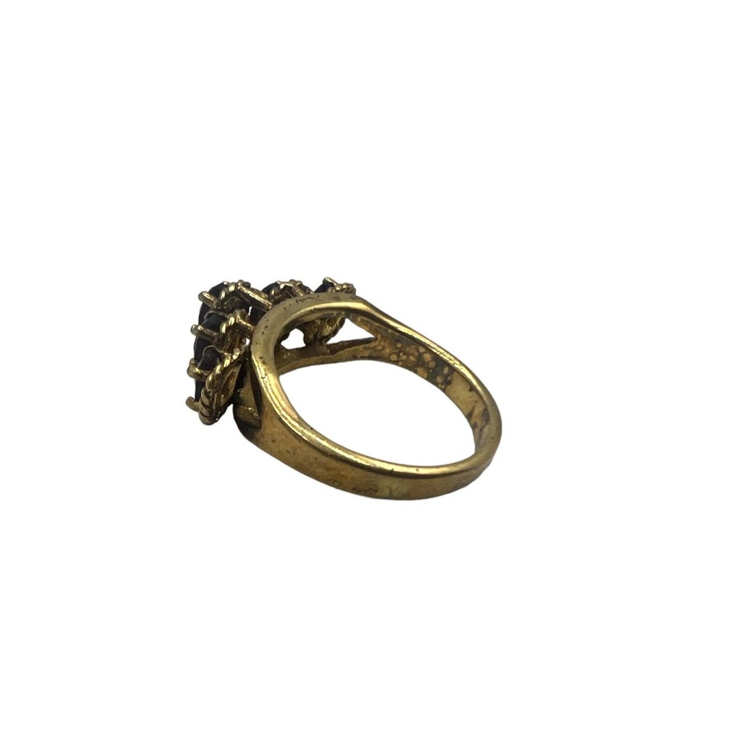 Vintage Gold and Amythyst Ring US Size 6