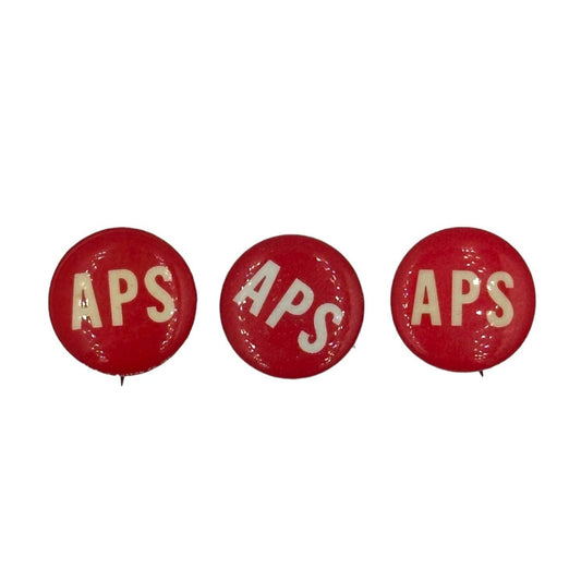 Lot of 3 Vintage APS Pins