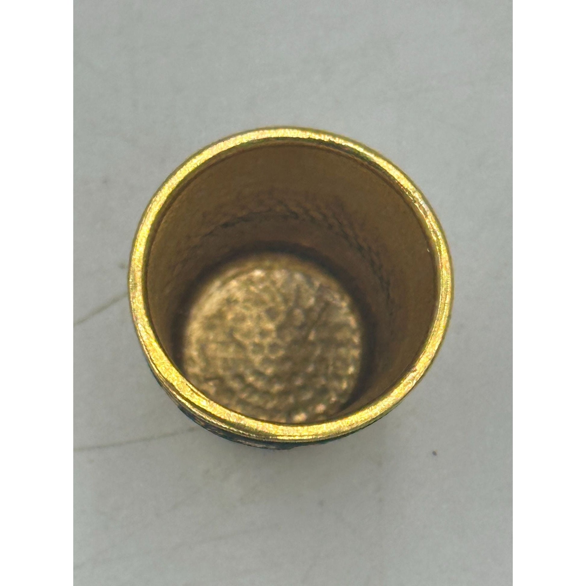 Vintage Collectable City Gold Thimble "Toledo"