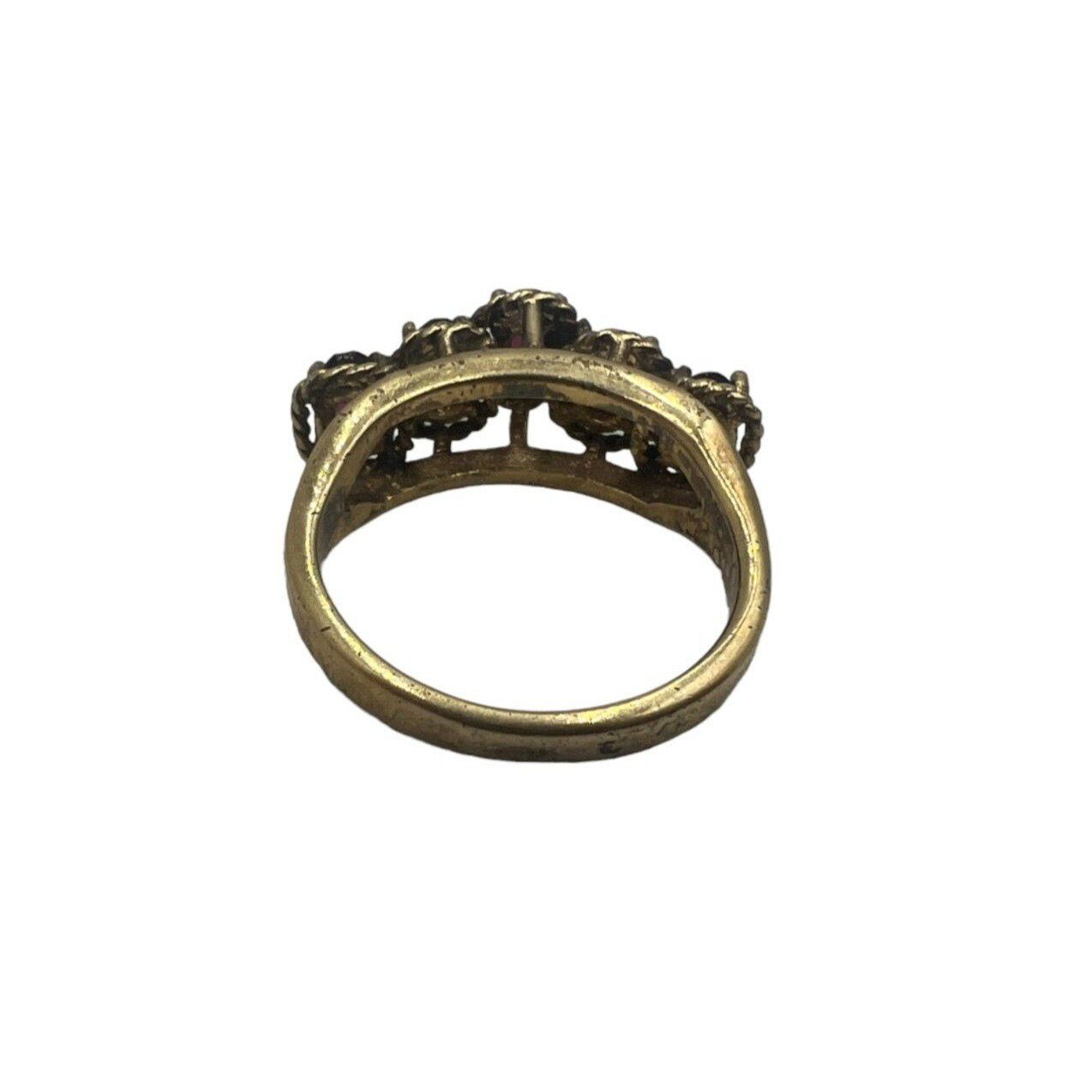 Vintage Gold and Amythyst Ring US Size 6